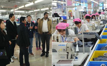 Mothercare來劉潭服裝參觀驗廠