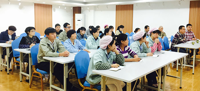 劉潭JIT流水線改造動員大會現(xiàn)場