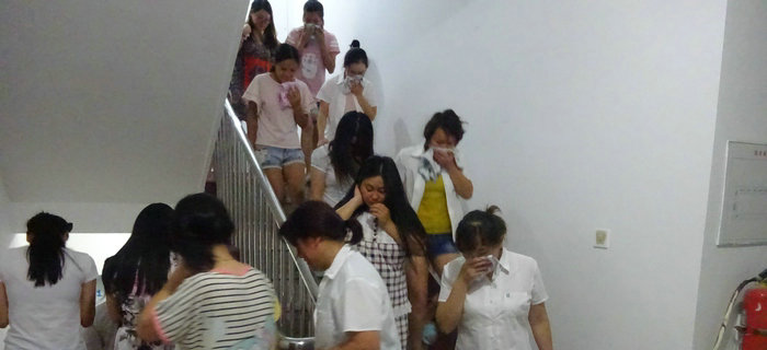 劉潭服裝：宿舍樓緊急疏散演習(xí) 平安中秋