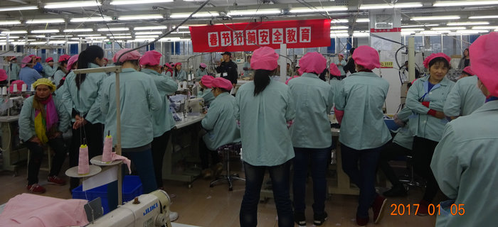 劉潭服裝春節(jié)節(jié)前安全教育 要向安全隱患說(shuō)不 劉潭服裝春節(jié)節(jié)前安全教育 要向安全隱患說(shuō)不