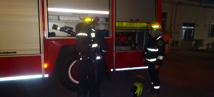 劉潭服裝聯(lián)合無錫北塘劉潭消防中隊進行消防演練