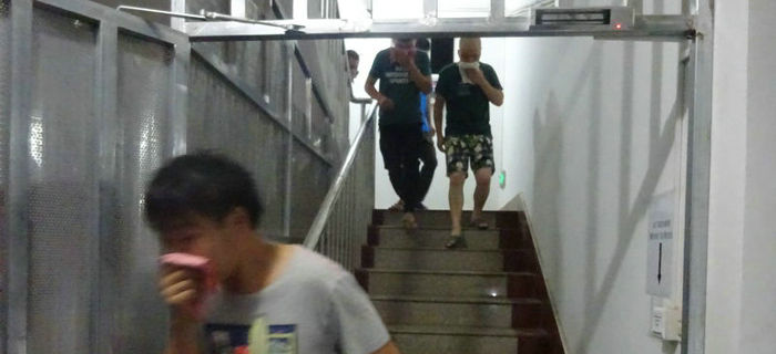 安全生產(chǎn)月，劉潭服裝進(jìn)行宿舍緊急疏散演習(xí)