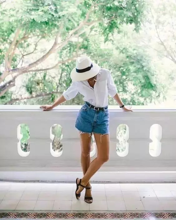 襯衫加工：襯衫+短褲，穿出夏天的高瘦美