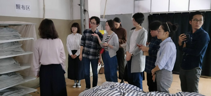 劉潭服裝接待無(wú)印良品公司員工參觀考察學(xué)習(xí)