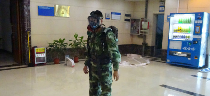 劉潭消防中隊來劉潭服裝進行消防設(shè)備現(xiàn)場培訓