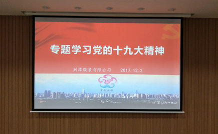 趙芳同志在劉潭服裝專題學習十九大會議中通過入黨轉(zhuǎn)正申請