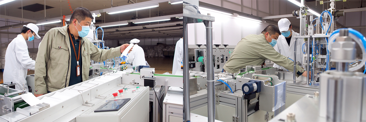 劉潭服裝全自動口罩機(jī)調(diào)試