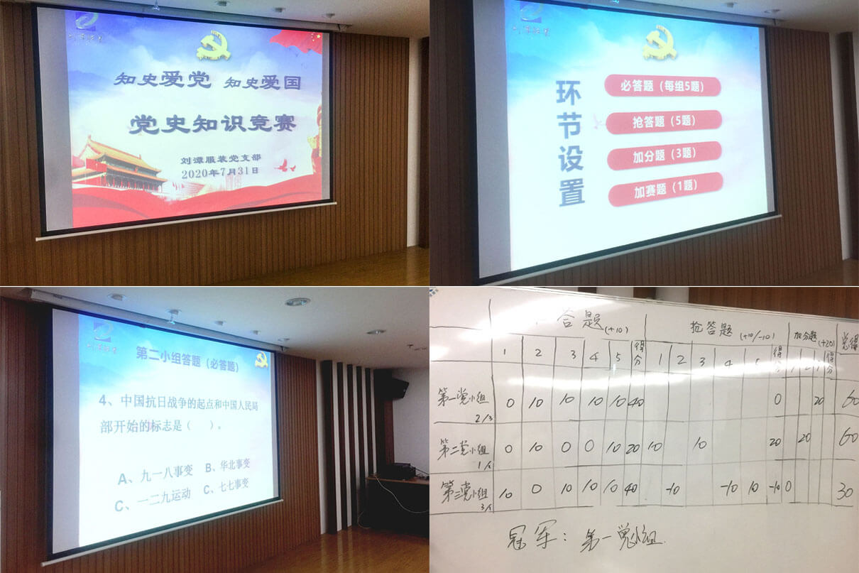 劉潭服裝黨員活動(dòng)