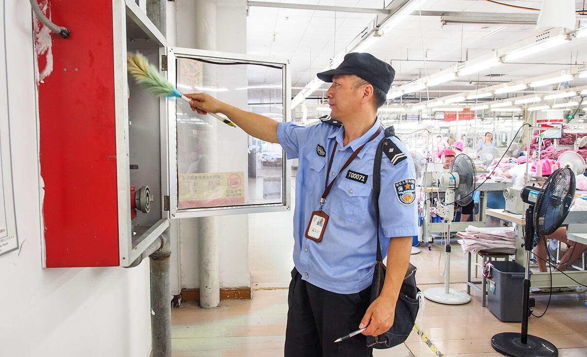 劉潭服裝消防安全檢查