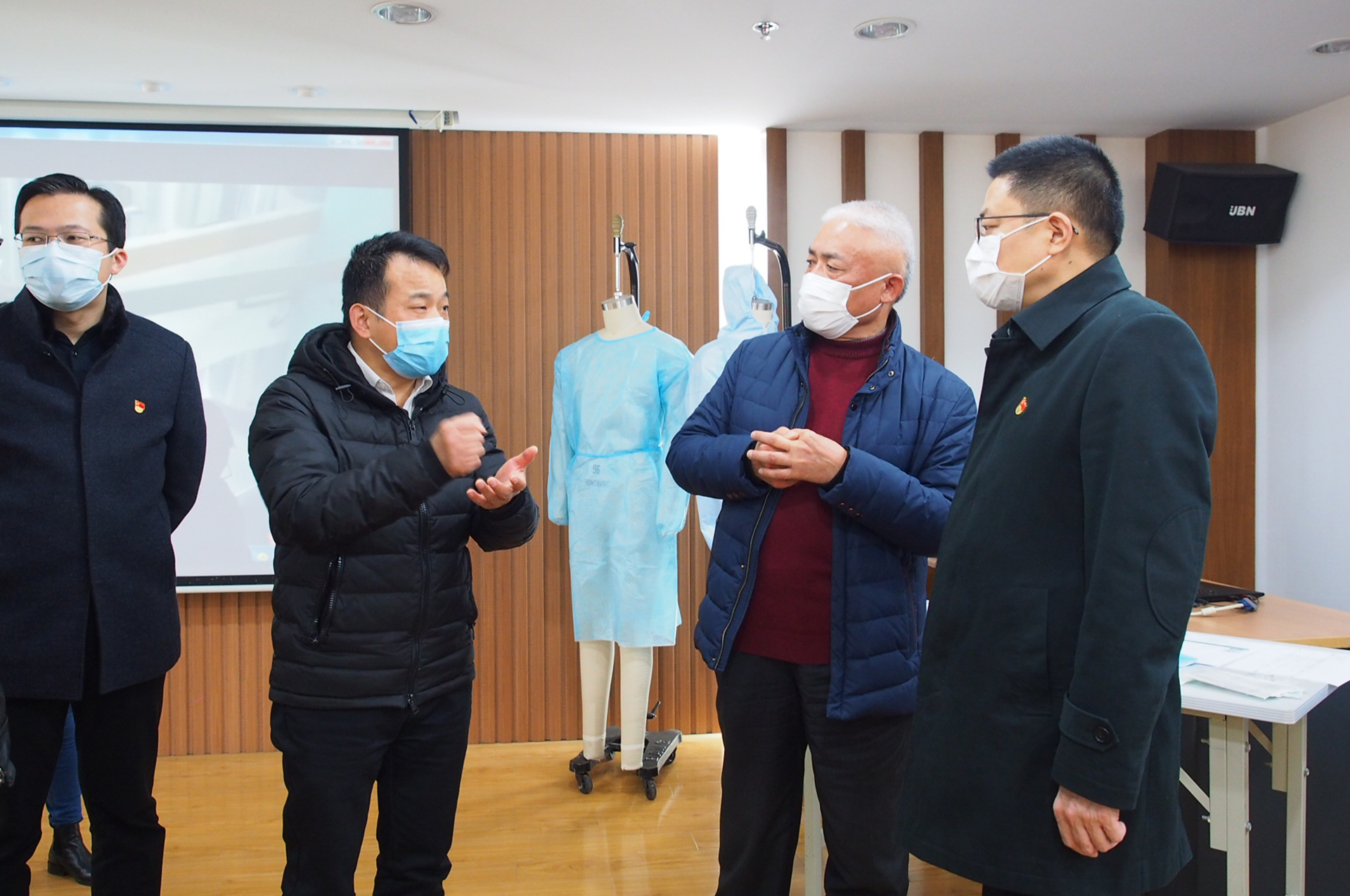 劉潭服裝復工檢查