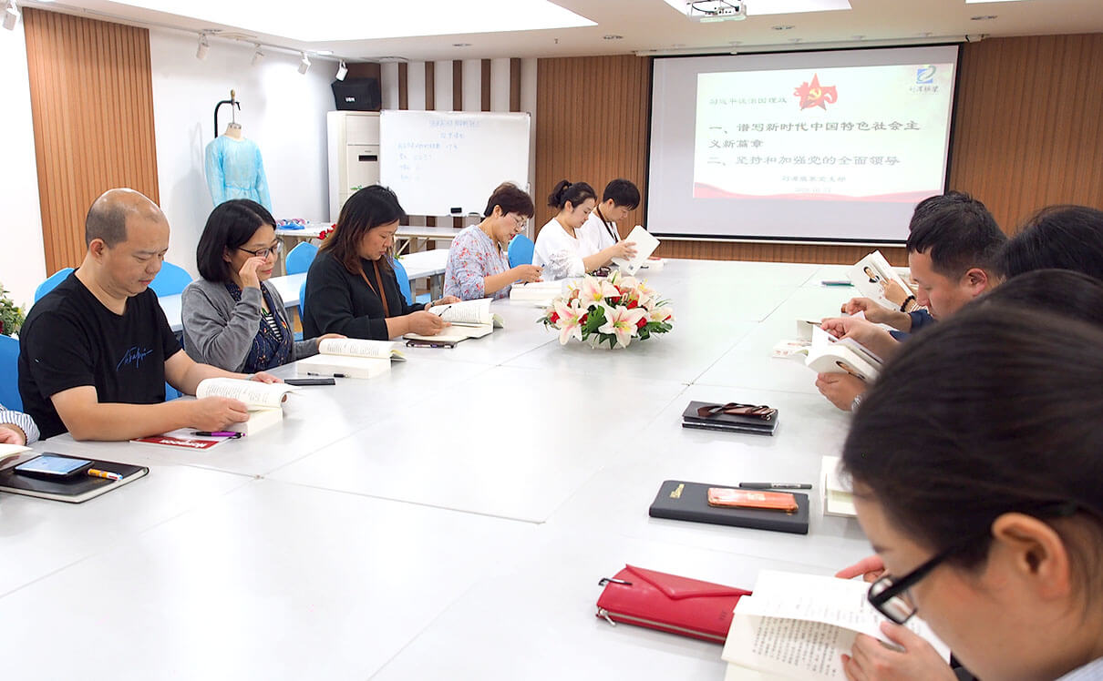 劉潭服裝黨課學(xué)習(xí)