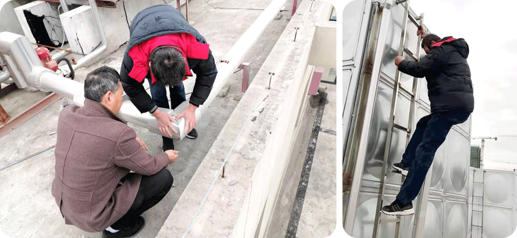 劉潭服裝做好防凍保暖工作