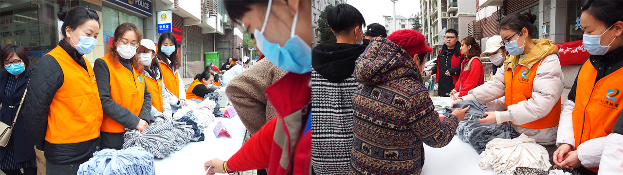 劉潭服裝廠開展學雷鋒文明實踐進社區(qū)活動