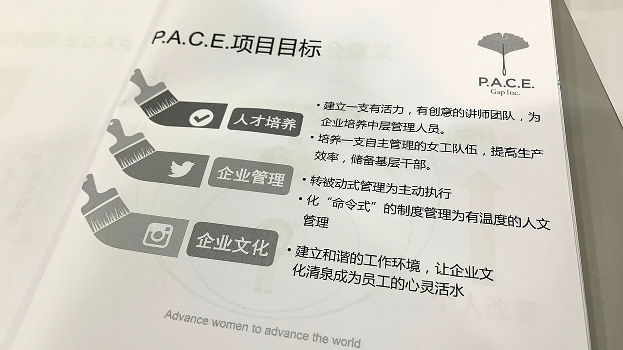 劉潭服裝廠gap線上培訓