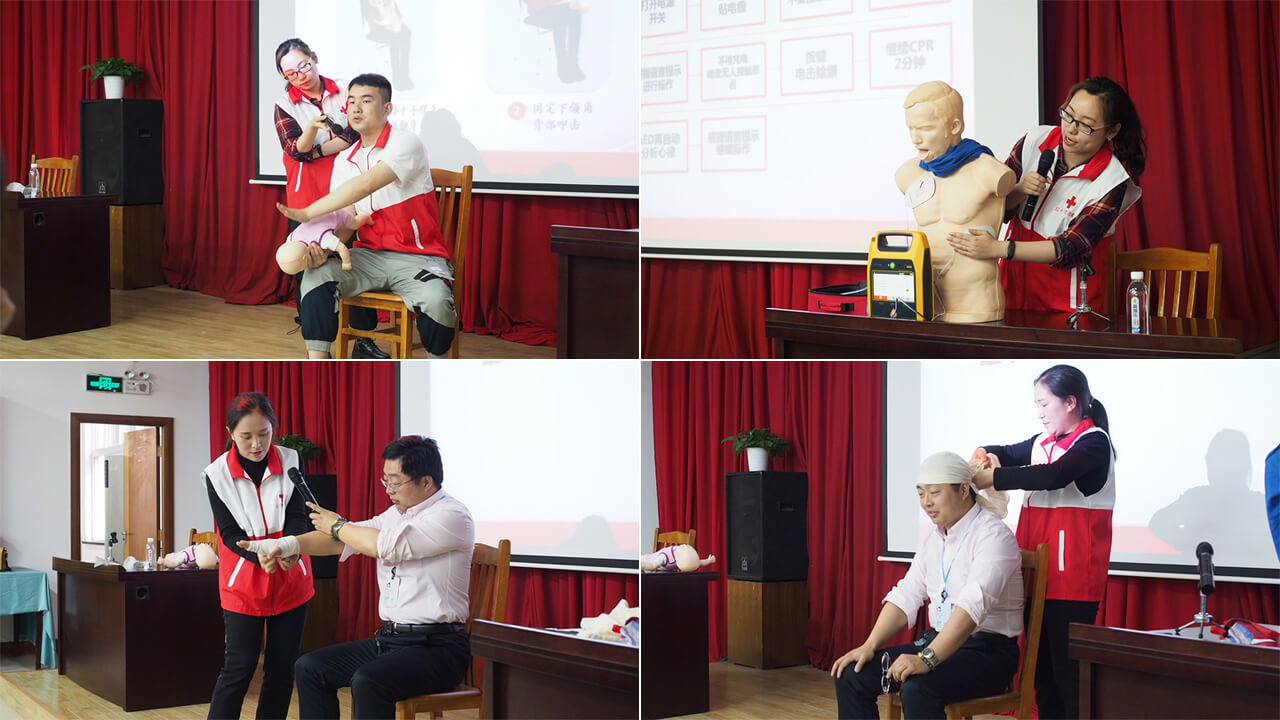 劉潭服裝廠紅十字應(yīng)急救護培訓(xùn)