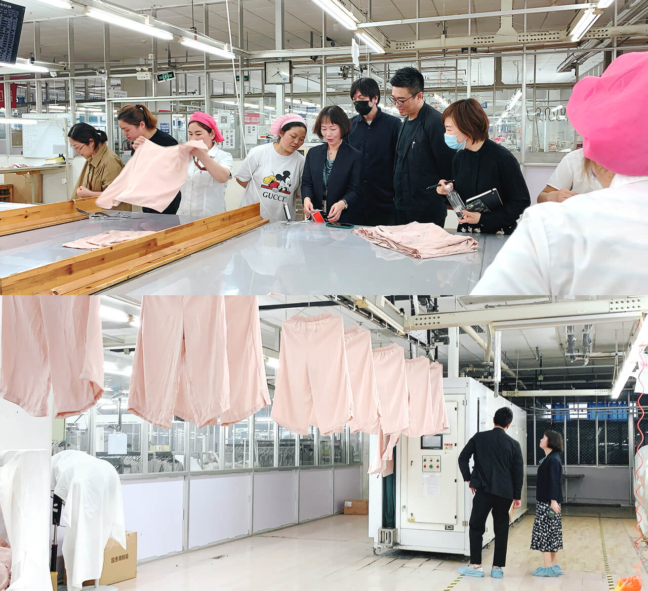 劉潭服裝廠核心客戶到廠參觀 