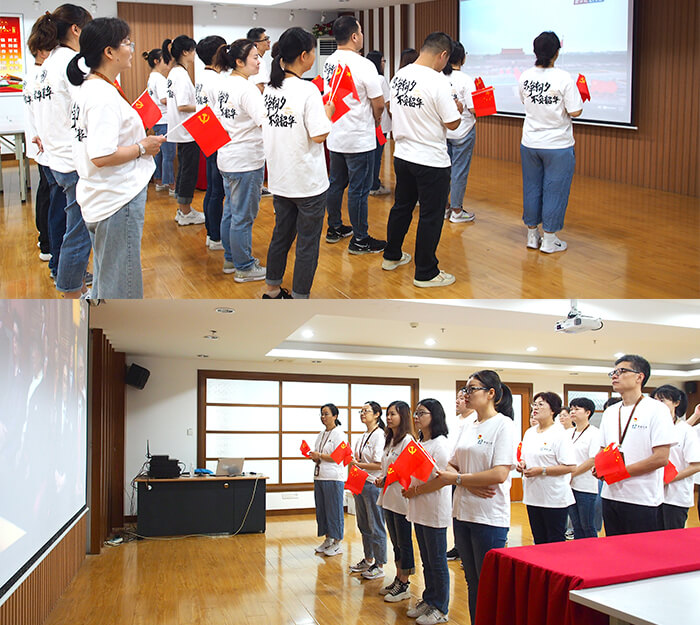 劉潭服裝廠深情獻禮黨的百年華誕