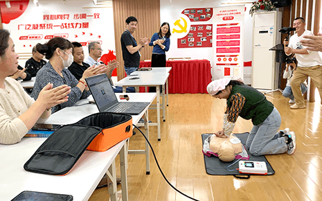 守護生命 提升應(yīng)急救護水平丨劉潭服裝開展應(yīng)急救護培訓(xùn)