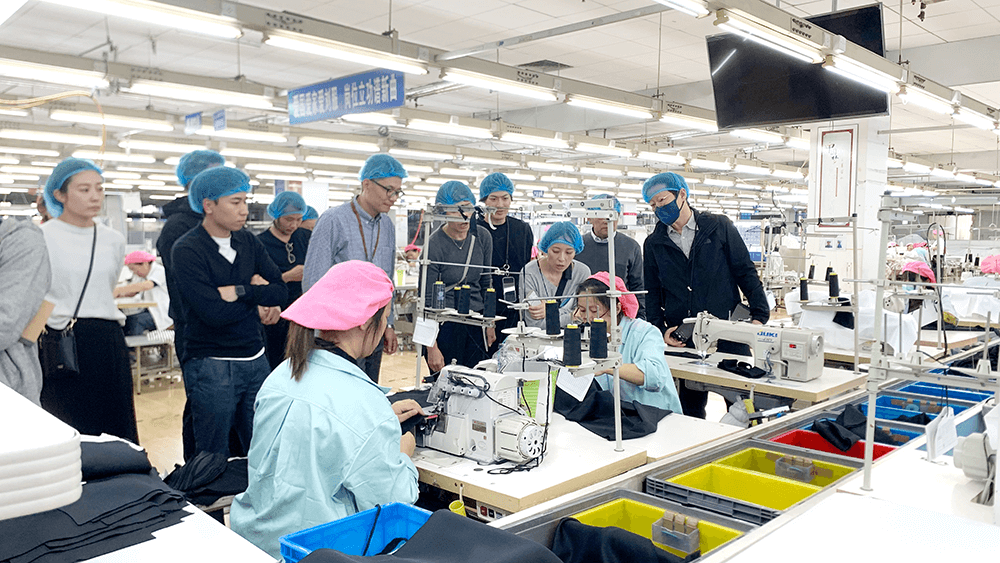 熱烈歡迎重要日本客戶到劉潭服裝參觀考察