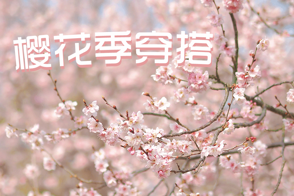 劉潭服裝教你櫻花季穿搭，美翻朋友圈！