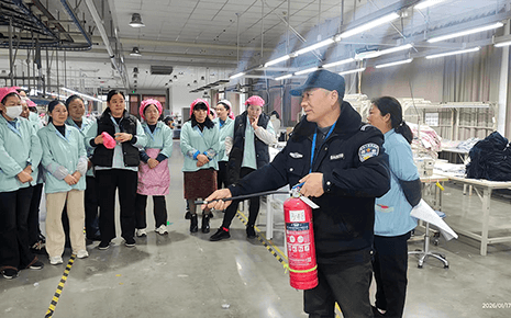 劉潭服裝：消防培訓進車間，安全意識入人心