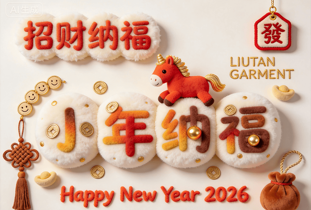 劉潭服裝溫馨提醒：小年將至，辭舊迎新暖衣隨行