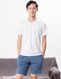 針織V領(lǐng)睡衣