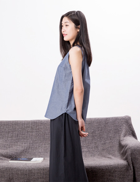 全棉無袖居家背心