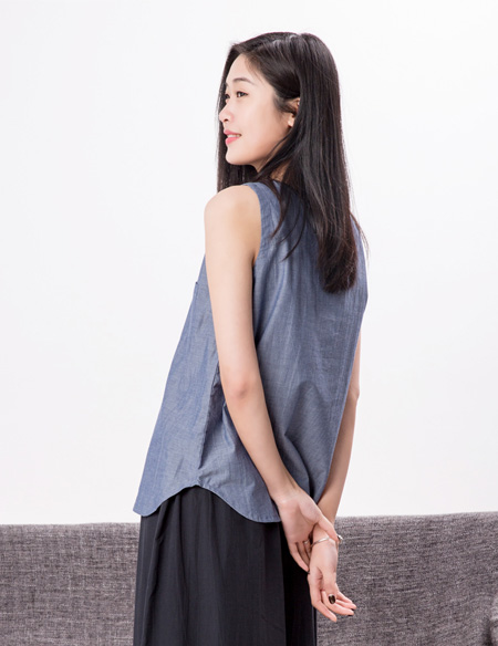 全棉無袖居家背心