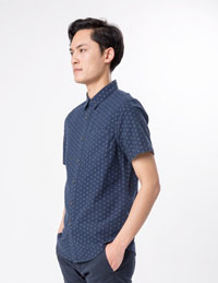 牛津紡印花襯衫