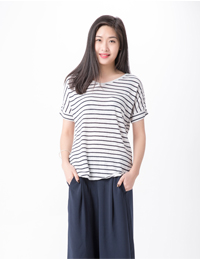 女式條紋針織衫