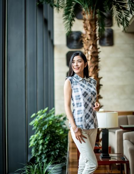 女式格子襯衫