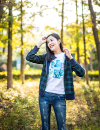 格子針織外套 格子針織外套