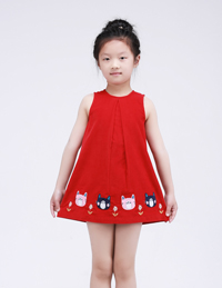 童真無袖連衣裙