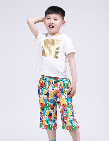 男童七分沙灘褲