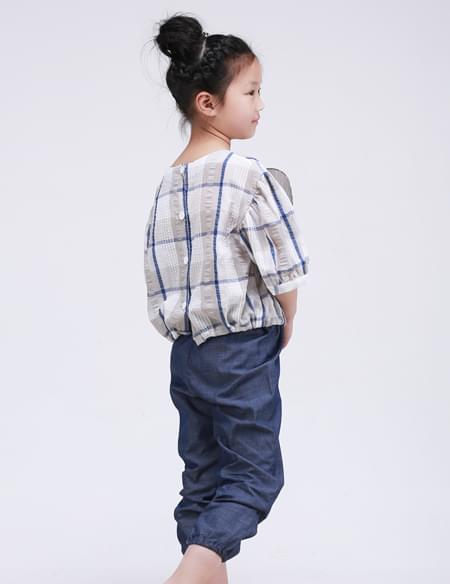 全棉泡泡紗女童睡衣