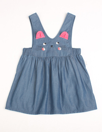 女童牛仔背帶褲 女童牛仔背帶褲