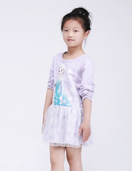 女童長袖連衣裙