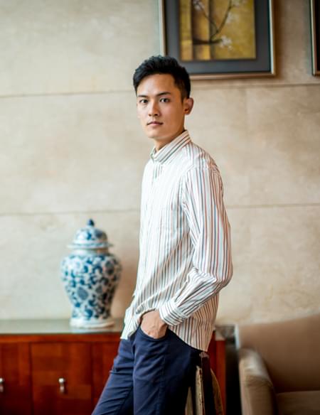 男式條紋長(zhǎng)袖襯衫