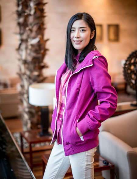 女士長袖連帽外套