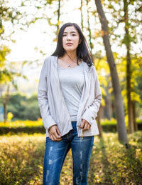 女士連帽針織外套 女士連帽針織外套