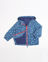 男童休閑印花長袖外套