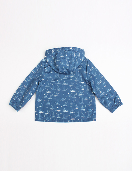 男童休閑印花長袖外套