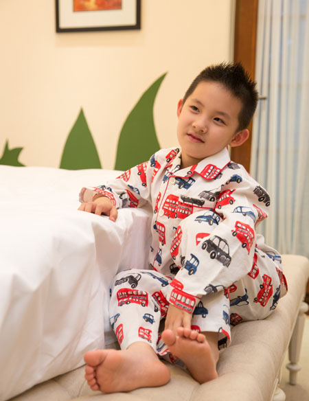 男童長袖印花卡通睡衣
