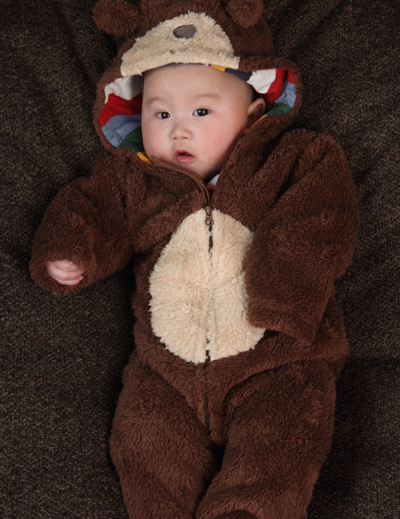 嬰兒連體小熊爬爬裝