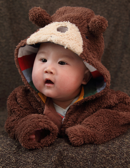 嬰兒連體小熊爬爬裝