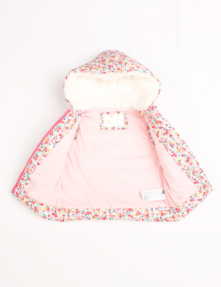 連帽碎花小背心