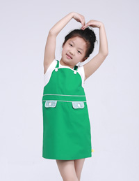 全棉撞色嵌條背帶裙 全棉撞色嵌條背帶裙