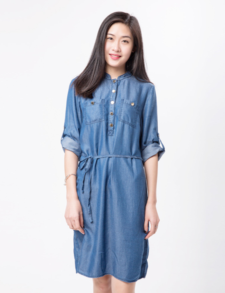 牛仔連衣裙