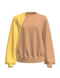 撞色拼接寬松衛(wèi)衣